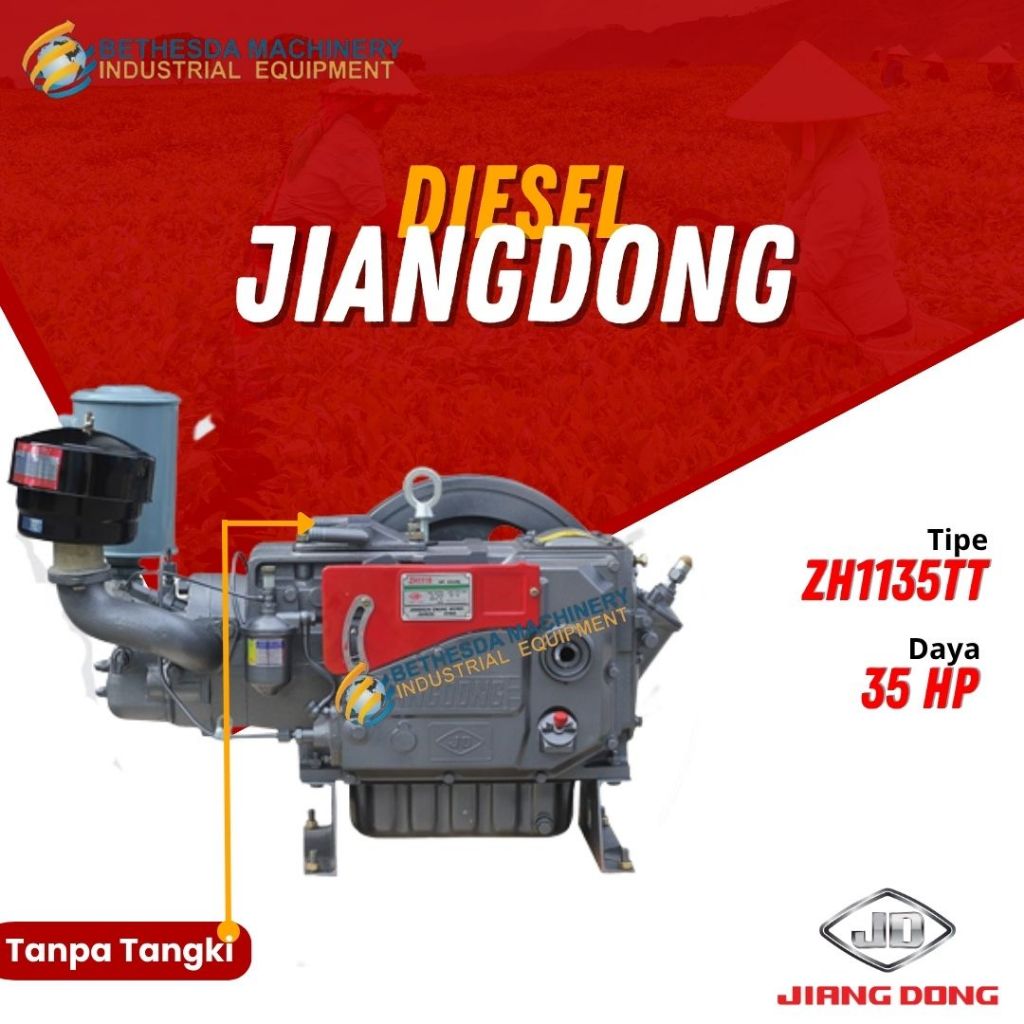 Mesin Diesel 35 Hp Diesel Jiangdong 35 pk ZH 1135 K TT diesel Tanpa tangki