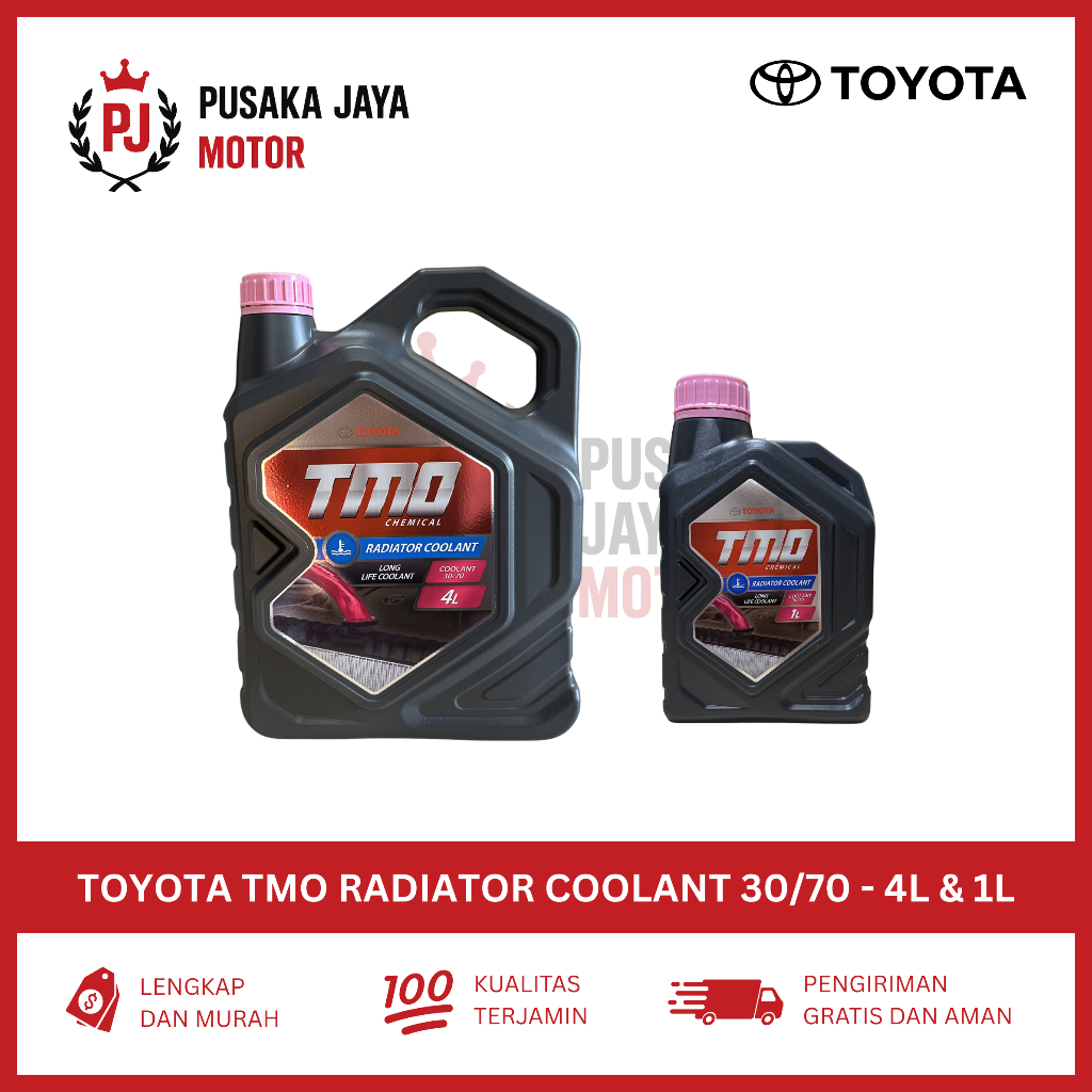 Toyota TMO Radiator Coolant Original 4L & 1L | Cairan Air Radiator Mobil | Long Life Coolant 30/70 P