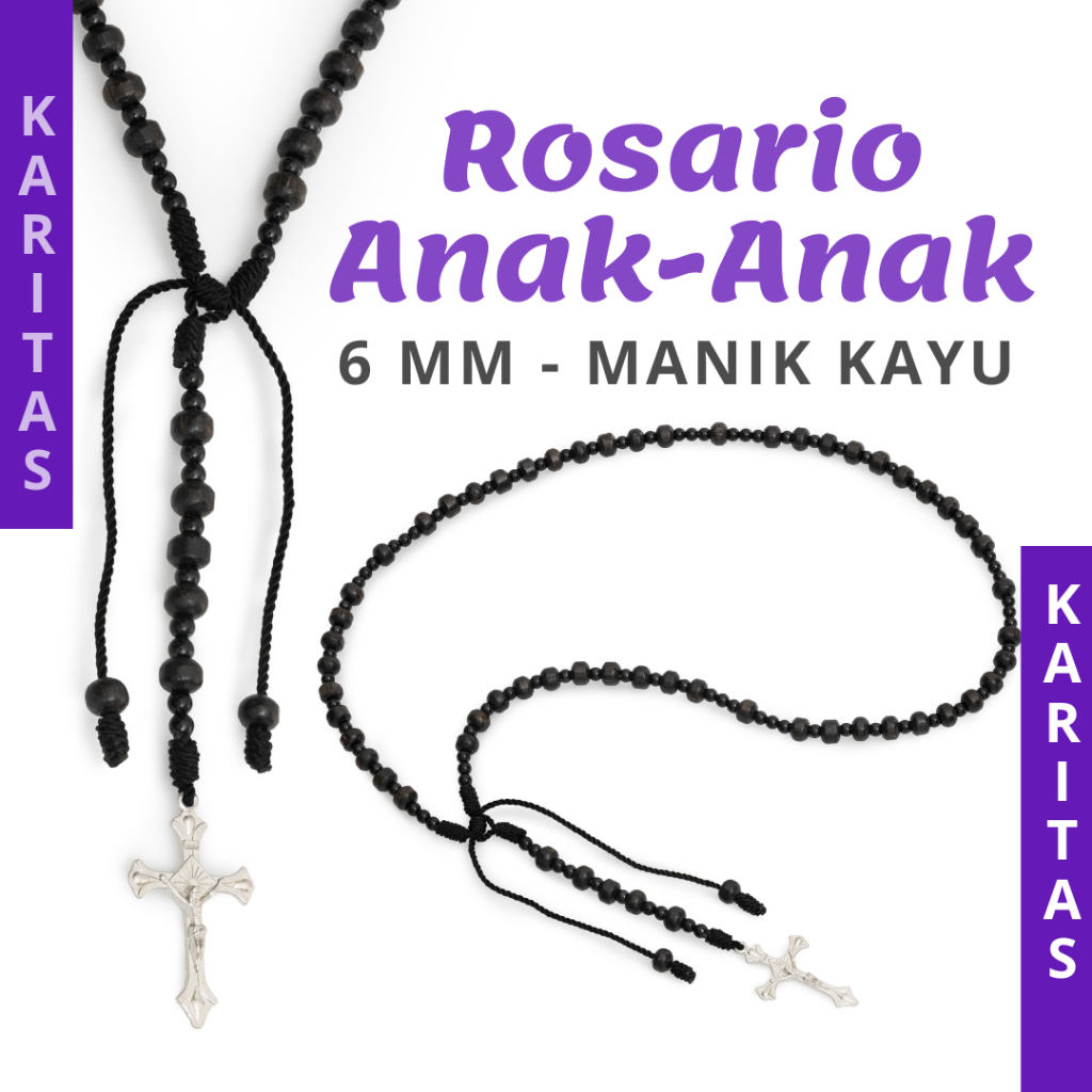ROSARIO ANAK KATOLIK / KALUNG ROSARIO KECIL / ROSARIO ASLI / KONTAS