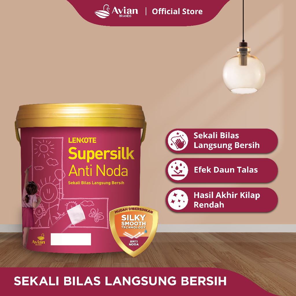 Supersilk Anti Noda Cat Tembok Interior 1l - Tinting