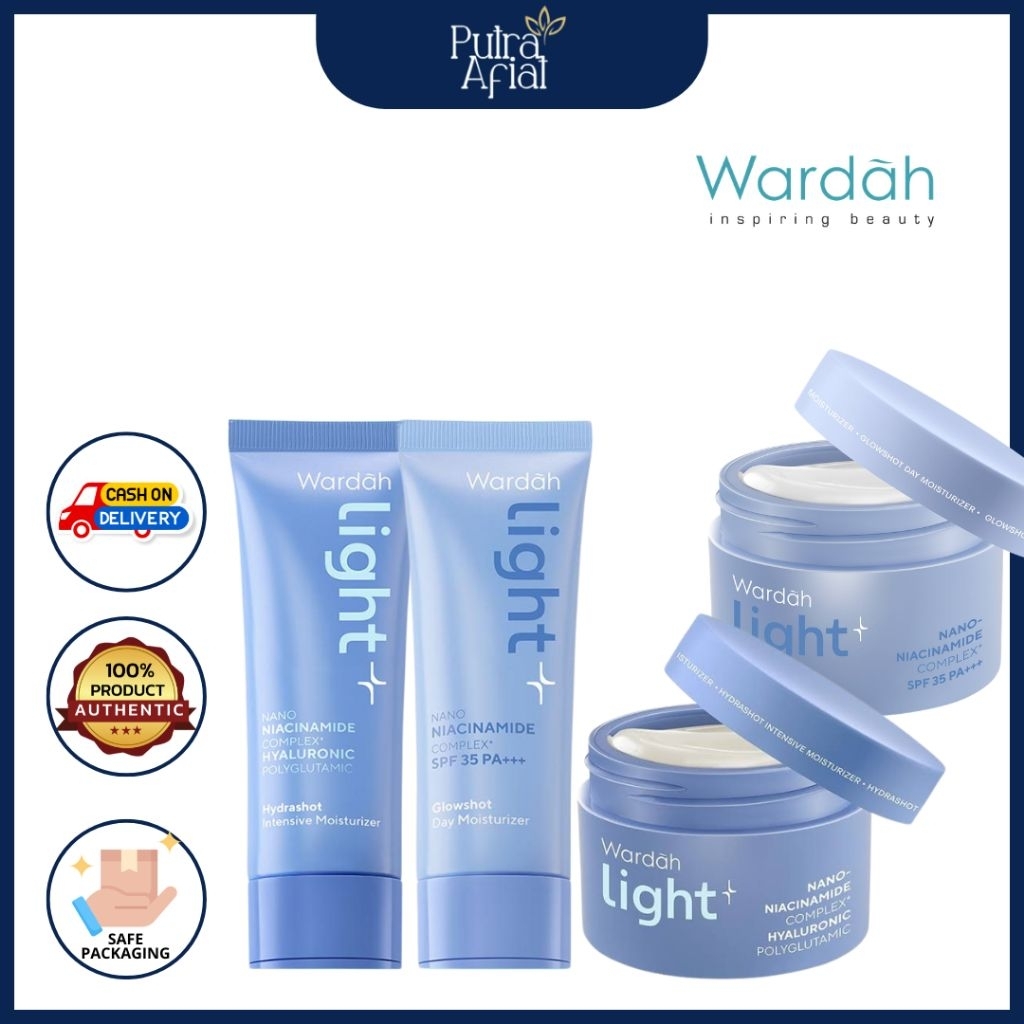 [ New Packaging ] Wardah Lightening Day Cream & Night Cream | Krim Pencerah Wajah Siang Malam Glowin
