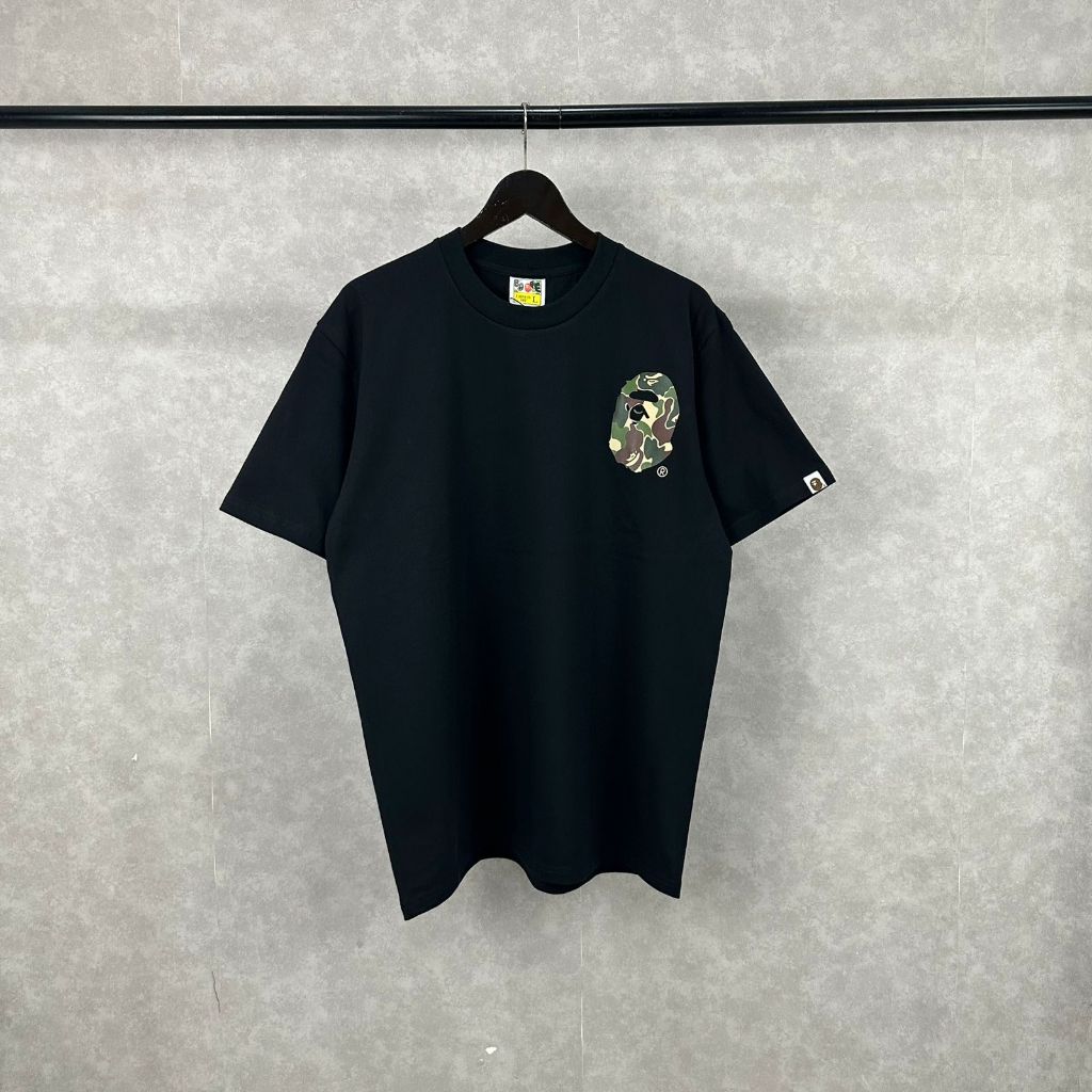 Baju Kaos BAPE x Stussy Cotton T-Shirt Baju Kaos Atasan Pria & Wanita Unisex Streetwear Style Korea