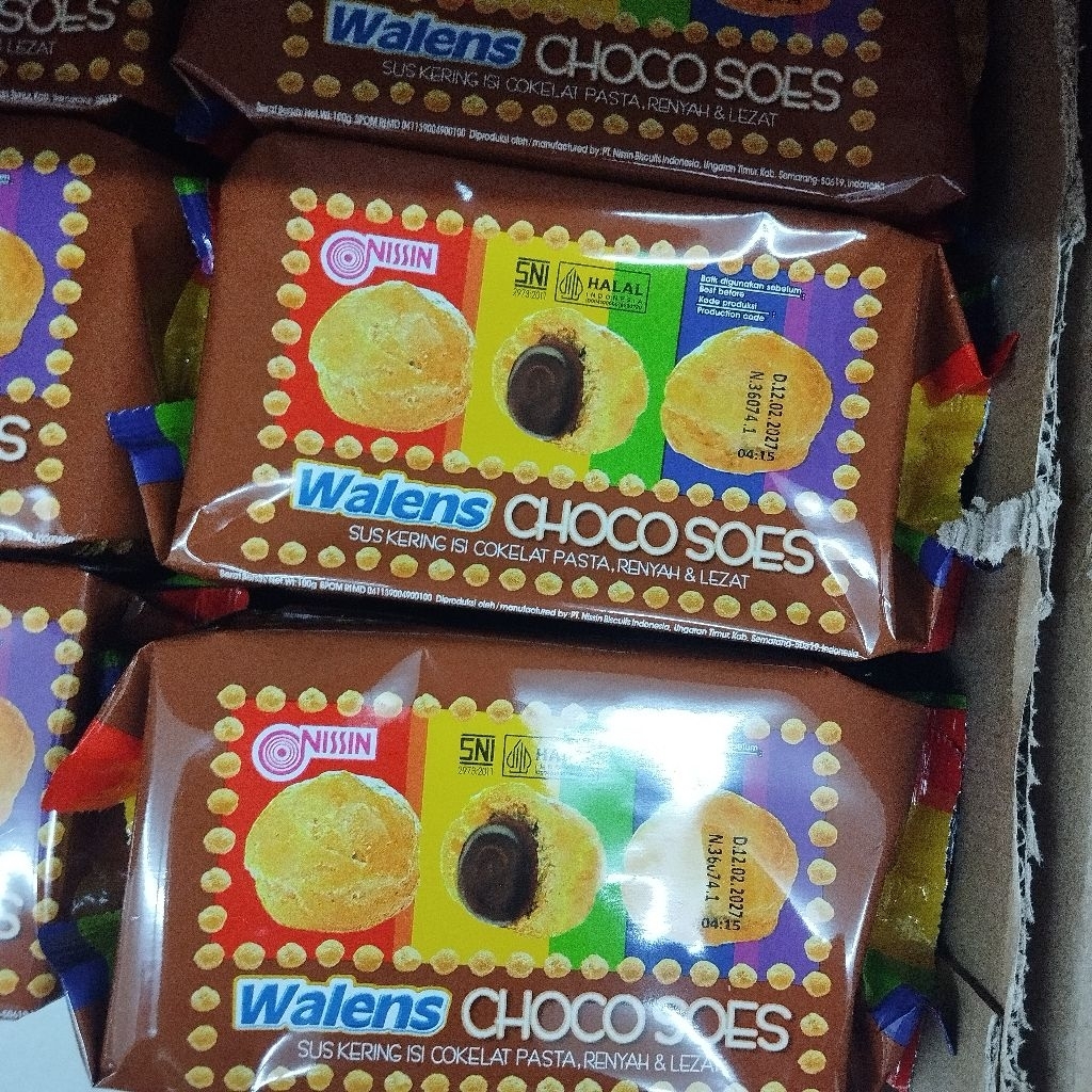 NISSIN WALENS CHOCO SOES 1 PCS | SUS KERING ISI KRIM COKLAT