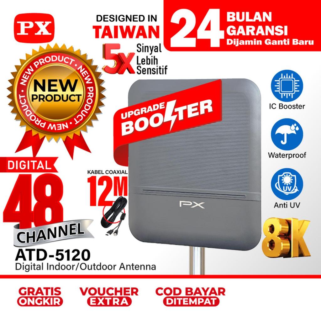 Antena TV Digital Indoor Outdoor Booster Antena TV Digital STB TV Digital Tabung Antena Digital DVBT