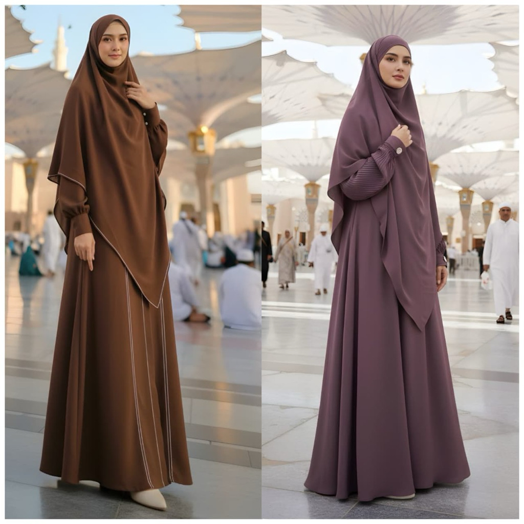 gamis syari medina rayya viola Halimah ORI  ani syari ergeha rgh