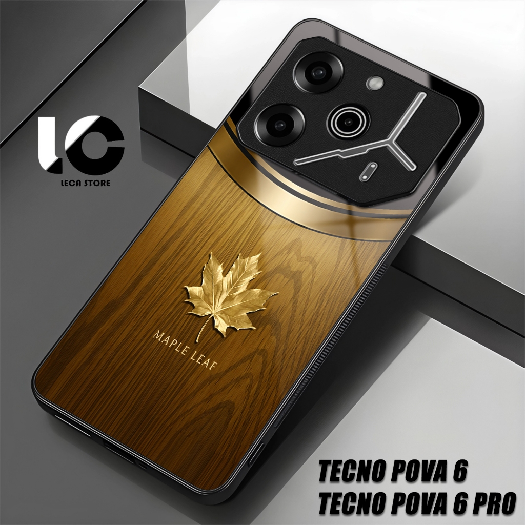 Softcase Hp TENCO POVA 6 Casing TENCO POVA 6 PRO Case Glossy Cassing kaca kilau Pelindung Hp Aksesor