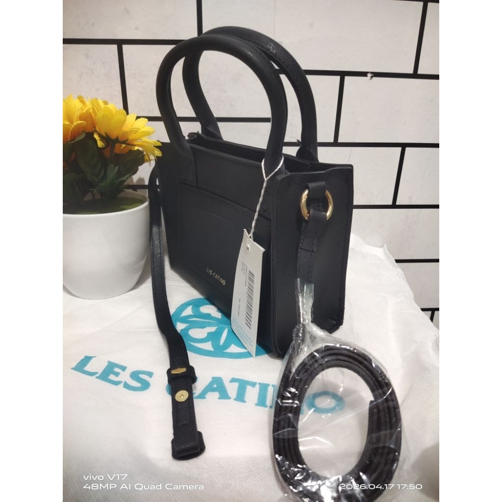 TAS LES CATINO WARNA HITAM ( NEW )
