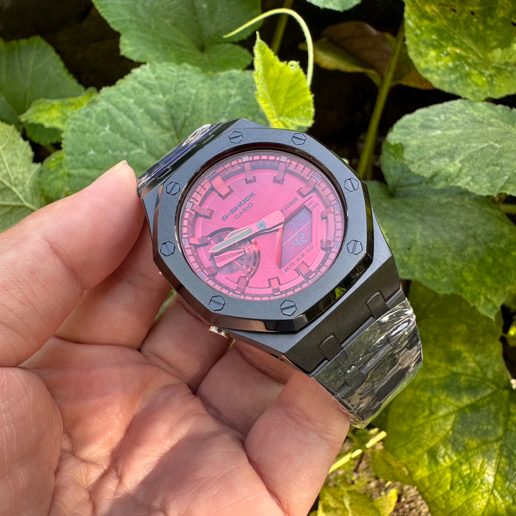 gm2100b g-shock gm-2100b original custom oak