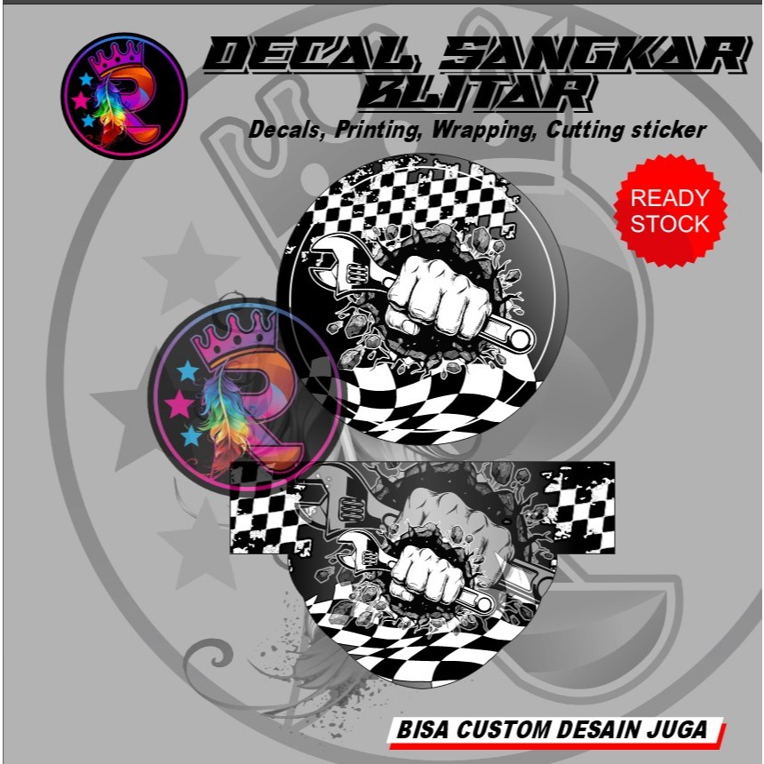 stiker decal tebok pleci by request