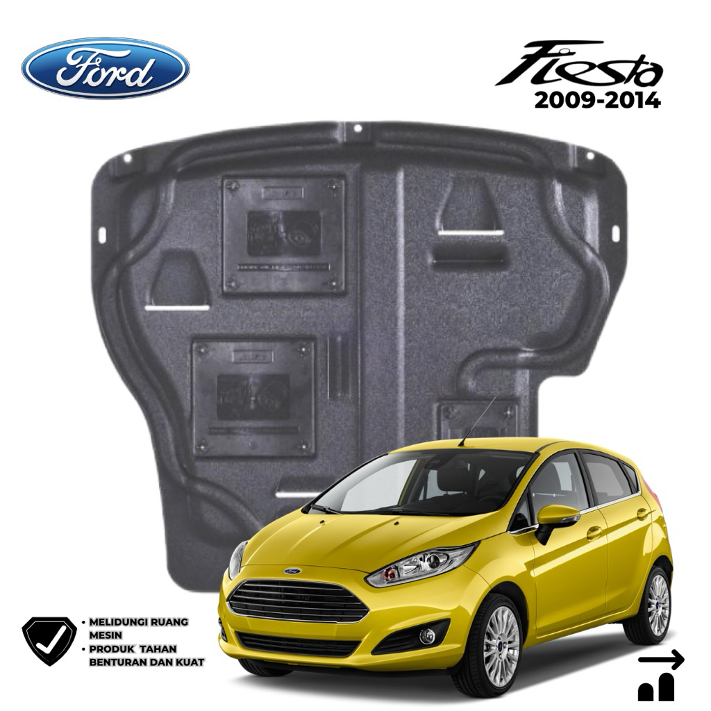 engine cover pelindung ruang bawah mesin Ford fiesta tahun 2009-2014