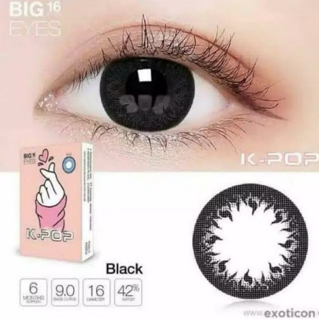 (NORMAL ONLY) Soflens X2 K-Pop Diameter 16 Soflens K-Pop Bog Eyes