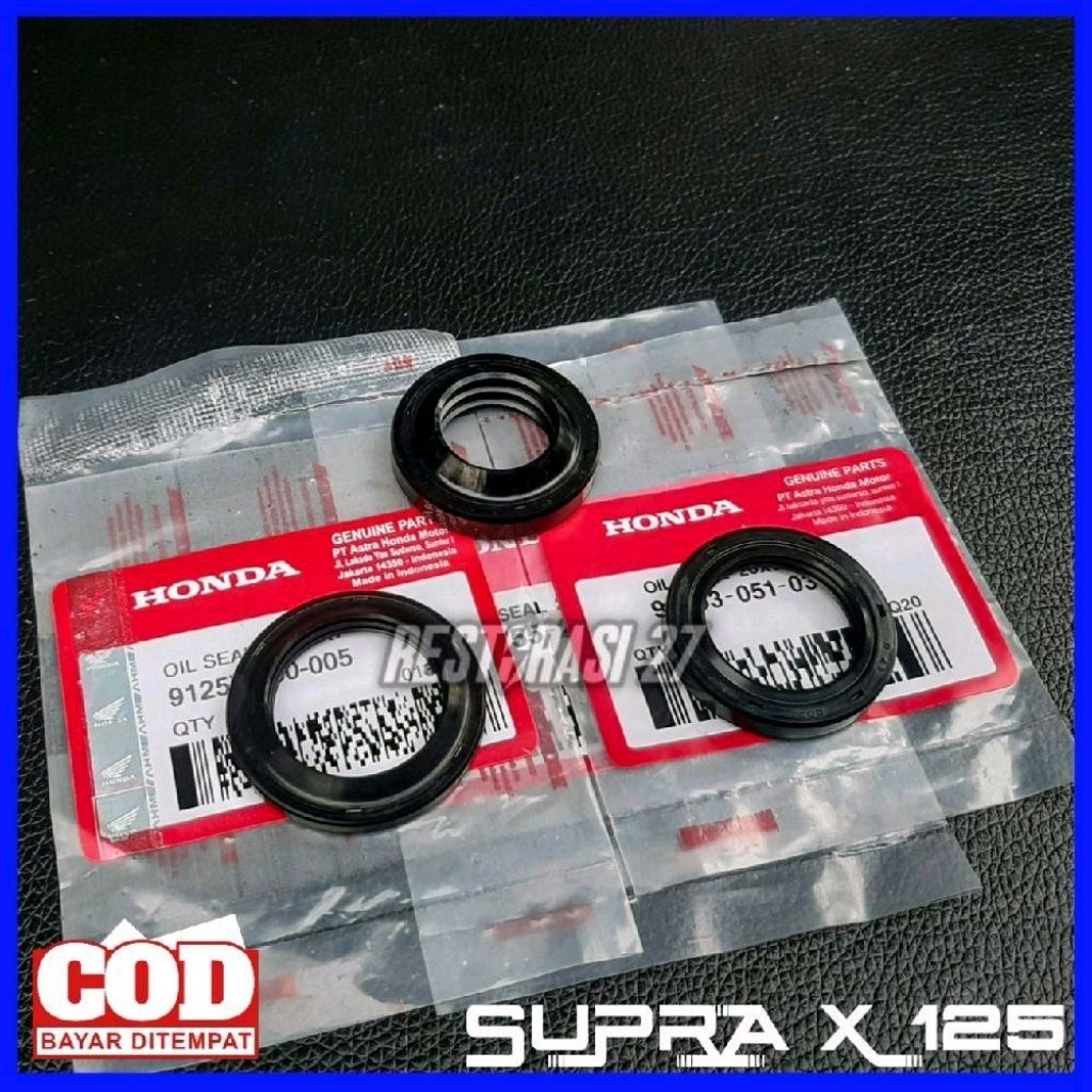 Seal Roda Set Depan Belakang Honda Supra X 125 Double Disc Karet Seal Debu Roda Depan Belakang Honda