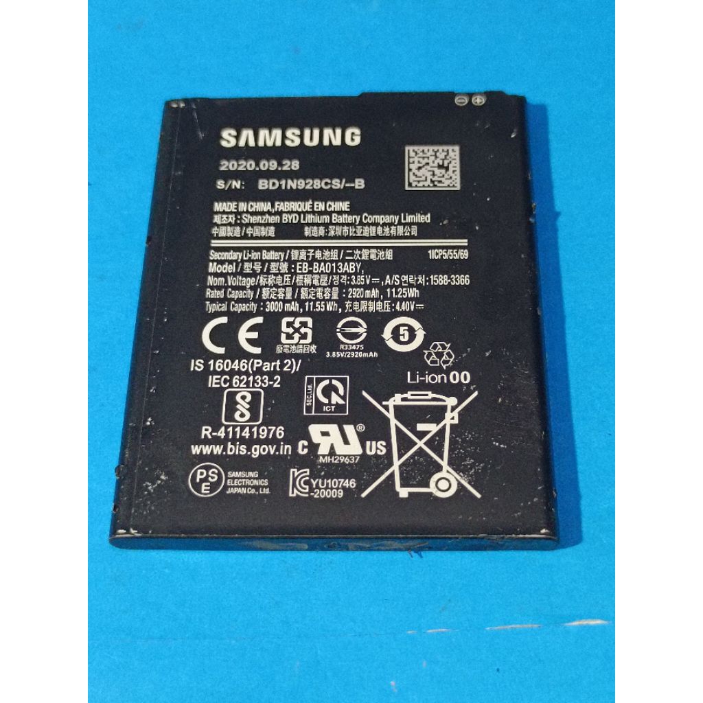 Batre Batrai For Samsung Galaxy A01 CORE Ori copotan Batre EB-BA013ABY Baterai 2920mAh second masih 