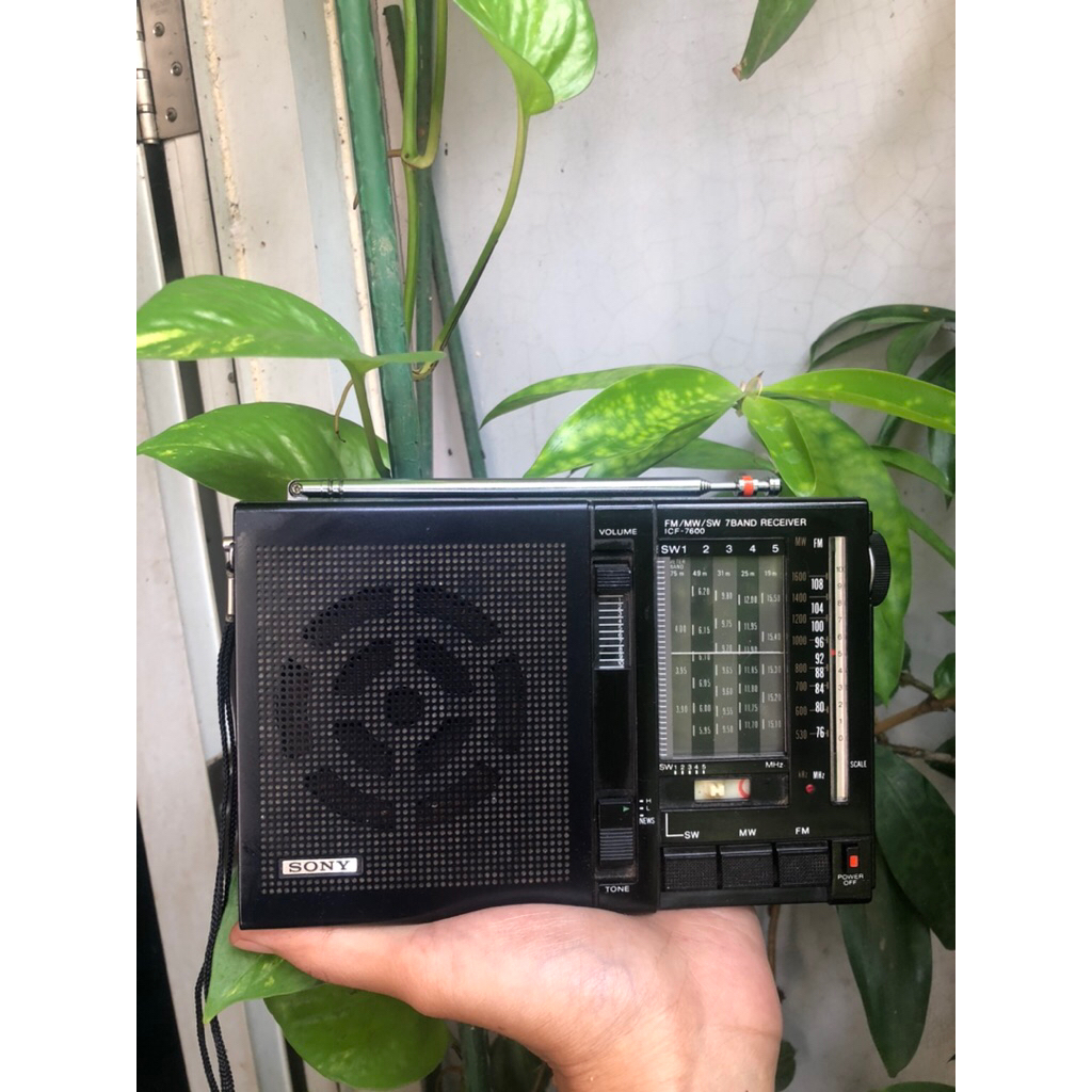 vintage radio sony icf 7600 jadul