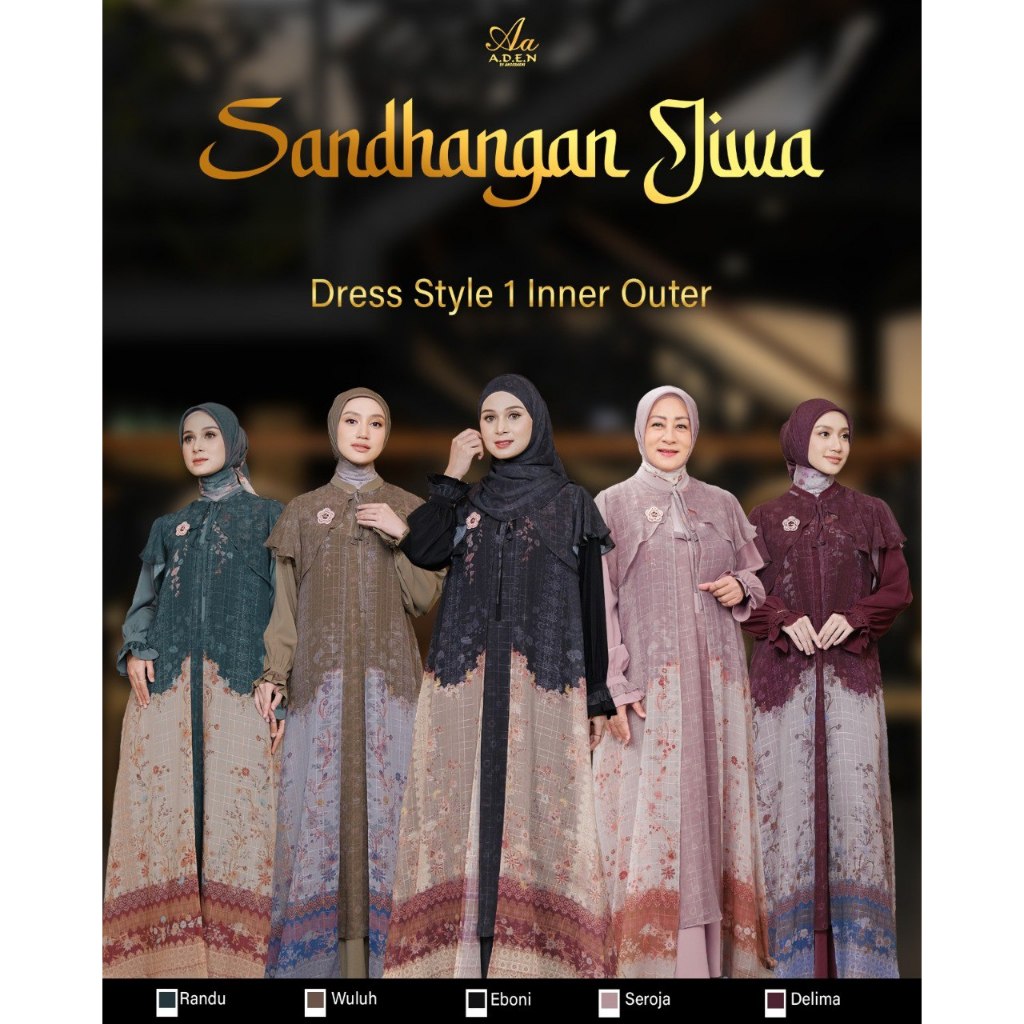 SANDHANGAN JIWA DRESS BY ADEN HIJAB SARIMBIT 2026