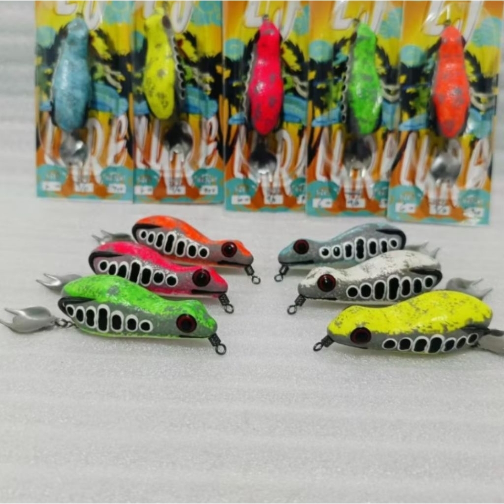 SOFT FROG TOTOL LJ LURE UKURAN 6CM UMPAN CASTING GABUS DAN TOMAN