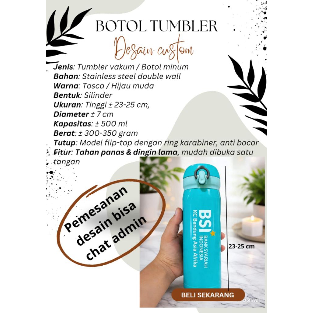 Tumbler vakum / Botol minum,custom