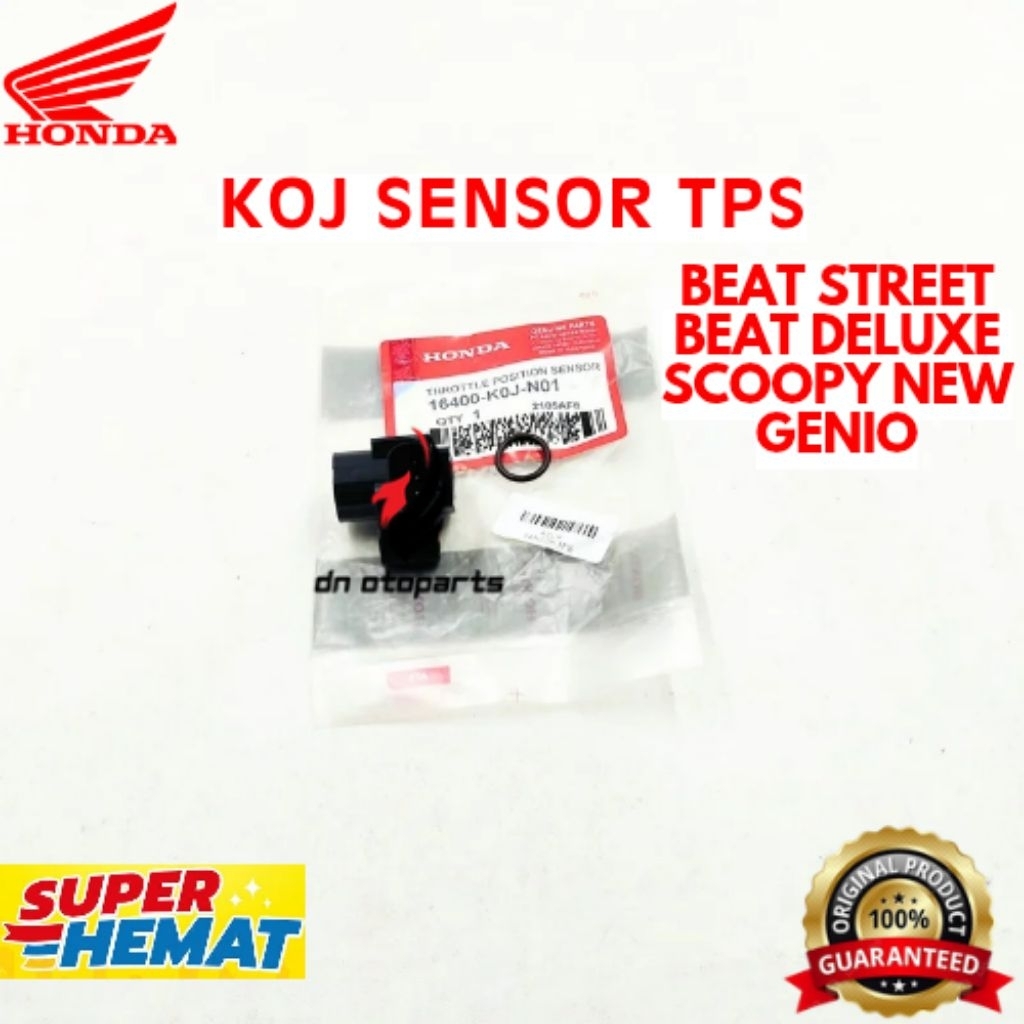 SENSOR TPS ORIGINAL HONDA KODE KOJ, SENSOR TPS BEAT STREET, SENSOR TPS BEAT DELUXE, SENSOR TPS SCOOP