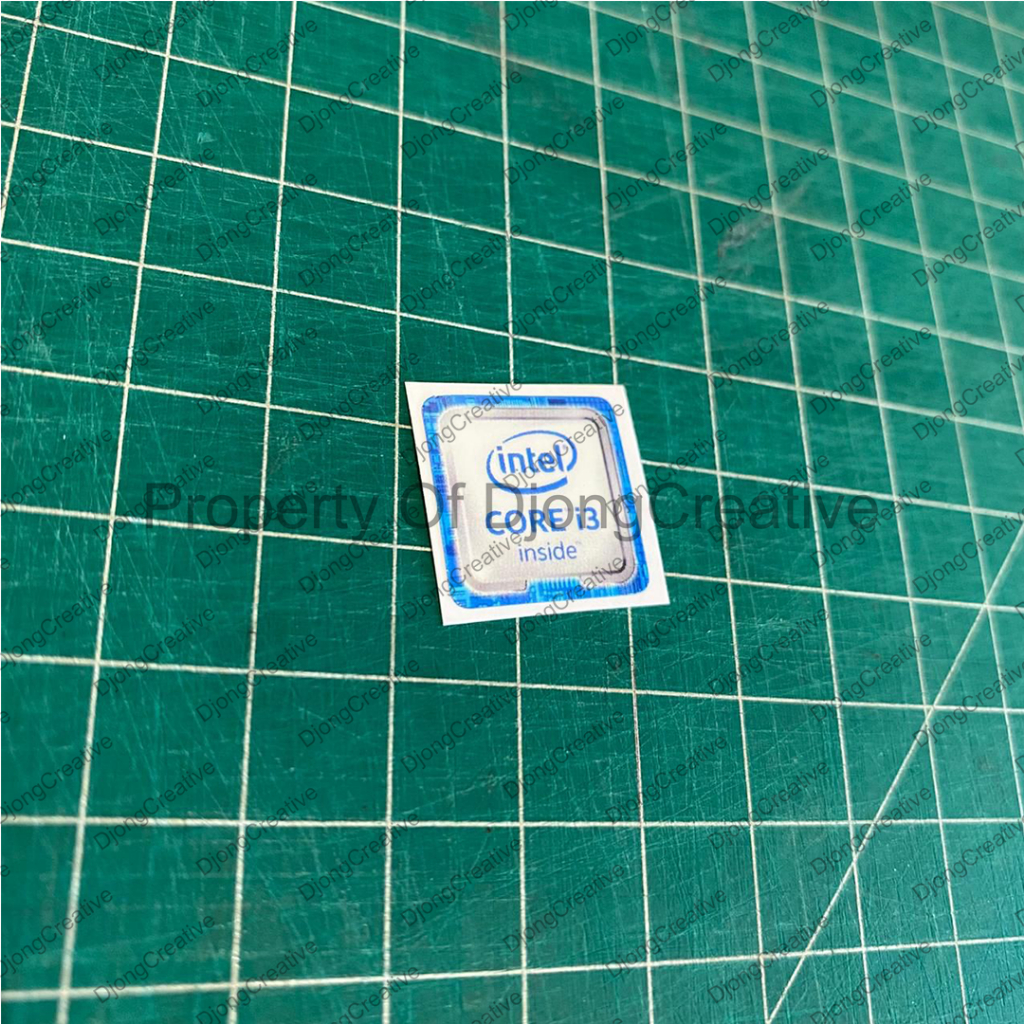 Stiker Intel Core i3 Gen 6
