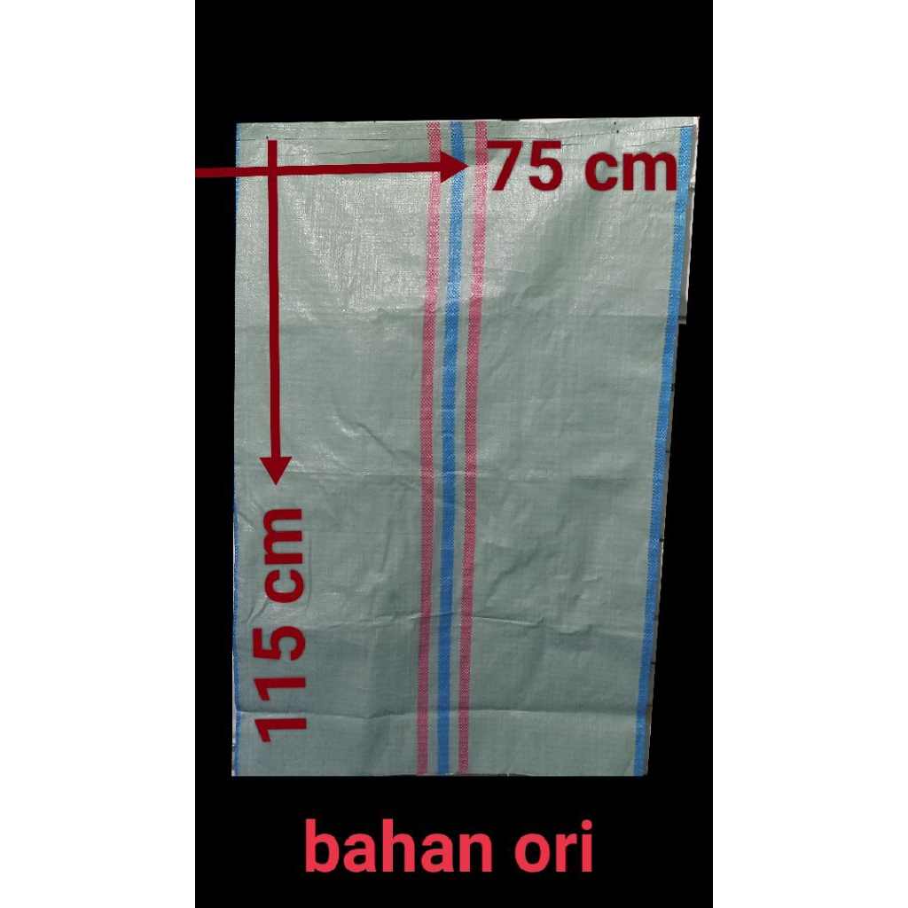 10 biji karung gabah ukuran 75 x 115 cm -- karung padi-karung paket-- kantong karung besar