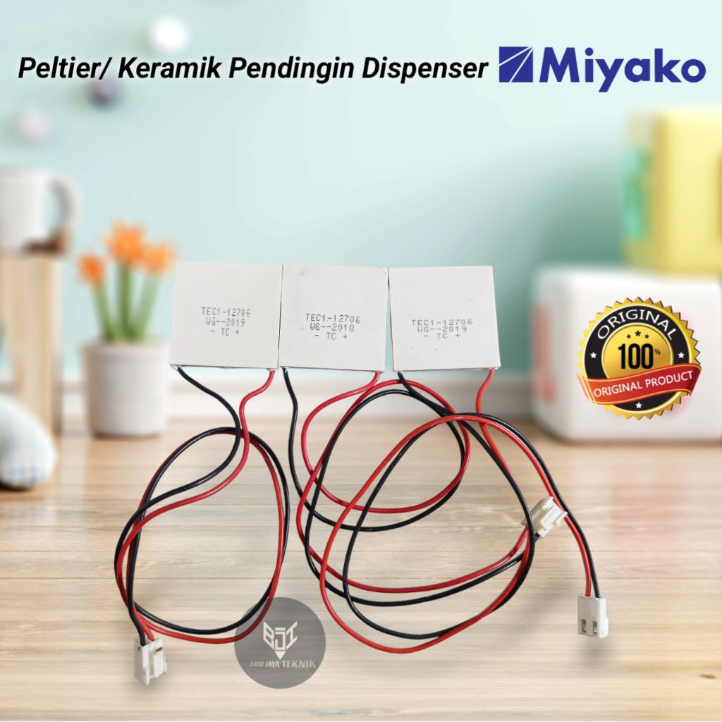 PELTIER | Peltier Elemen Pendingin Dispenser Miyako | Peltier TEC1-12706 Plus Soket