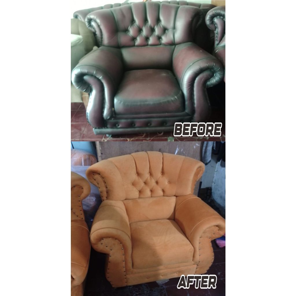 Servis Sofa Jaguar | Ganti Kain + Busa