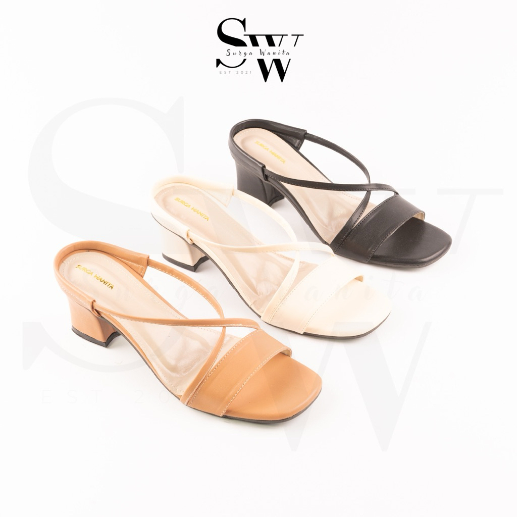 Sandal Wanita Terbaru Heels Cantik Pesta 5cm