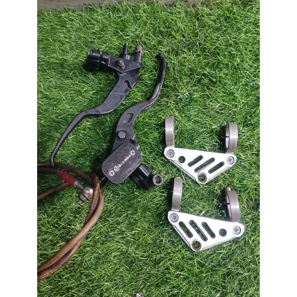 HANDLE MASTER REM SET KOPLING BREMBO DAN KUPINGAN LAMPU CNC AS HONDA TIGER GL MEGAPRO VERZA MP MONO