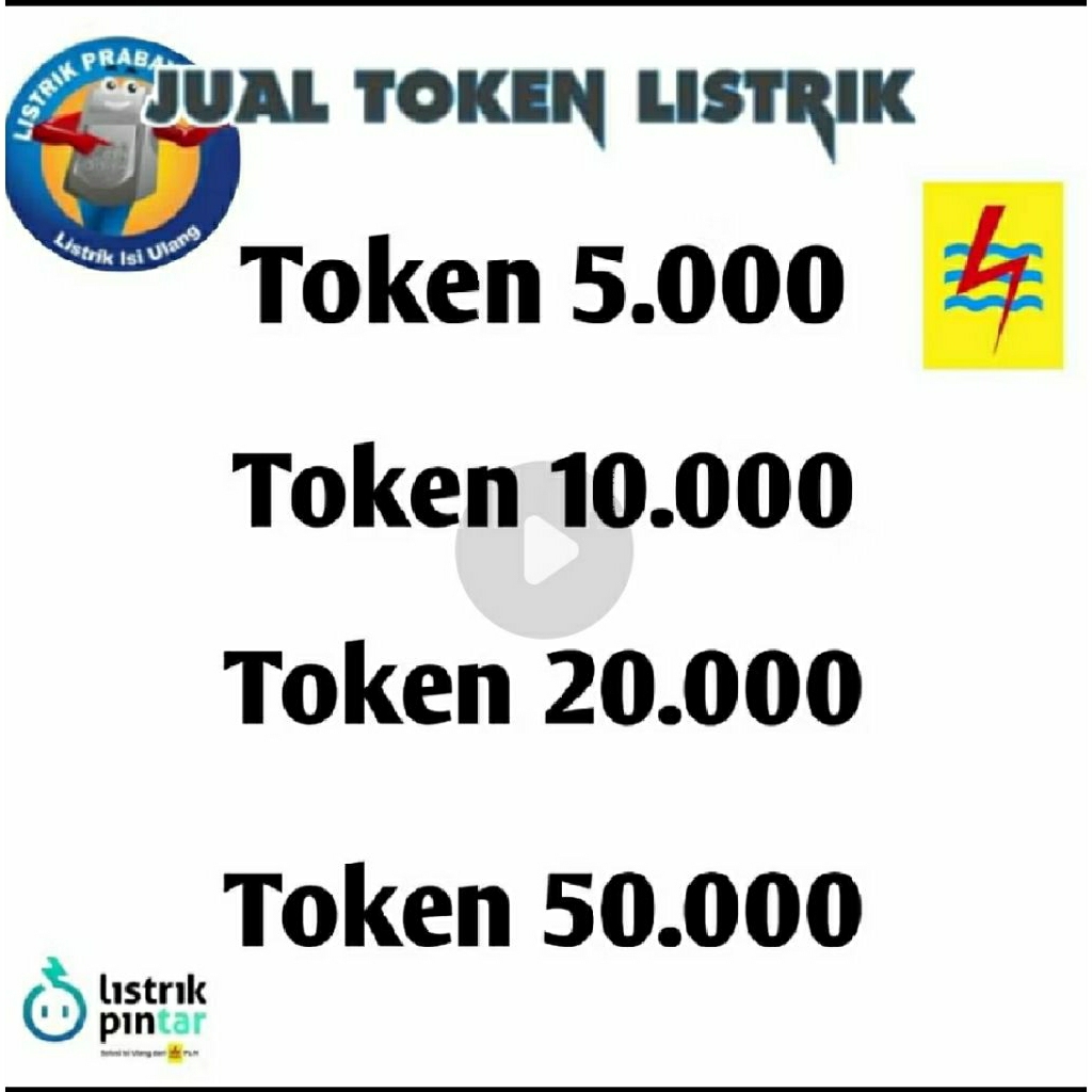 Promo Token Listrik 5rb 10rb 20rb 50rb Murah
