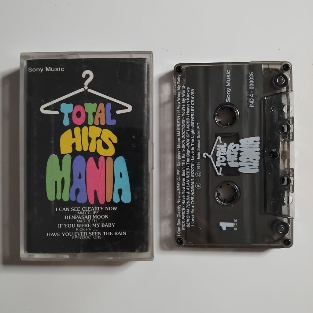 Kaset Total Hits Mania I Can See Clearly Now