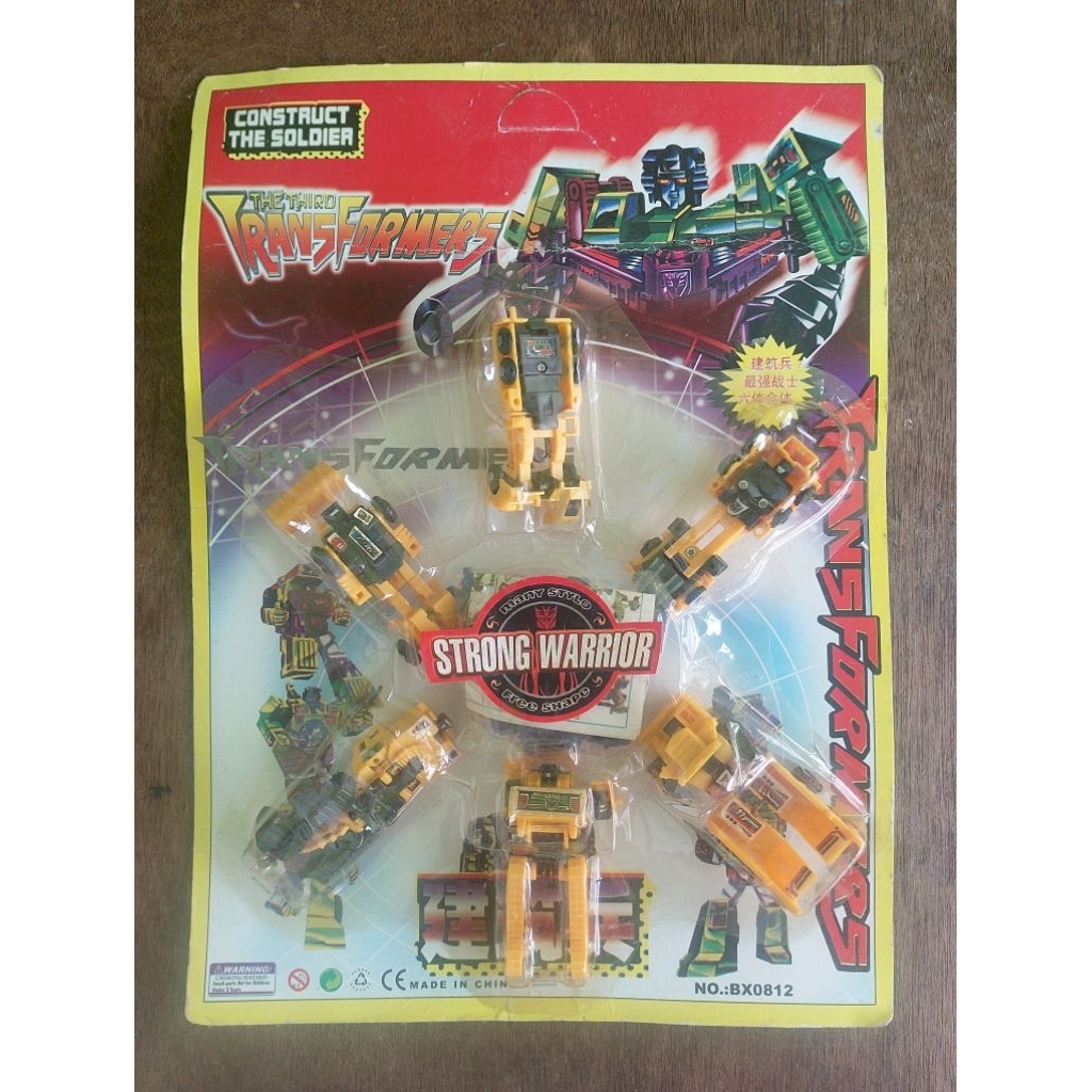 Devastator G1 transformers combiner robot botleg jadul vintage (full kuning)