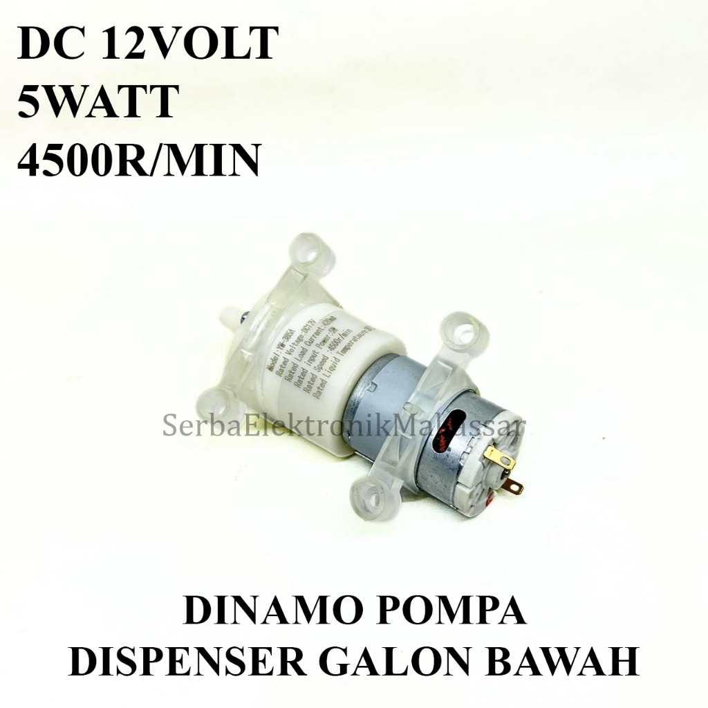Dinamo Pompa Dispenser Galon Bawah DC 12 Volt