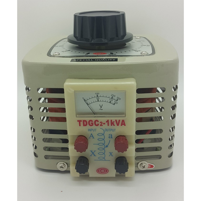 adjustable ac voltage regulator 1000w ( 0V s/d 250 volt AC ) merk OKI