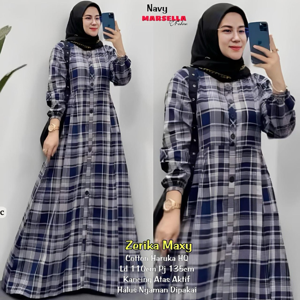 aurora Dress gamis katun wanita katun haruka terbaru airin dress gamis salur