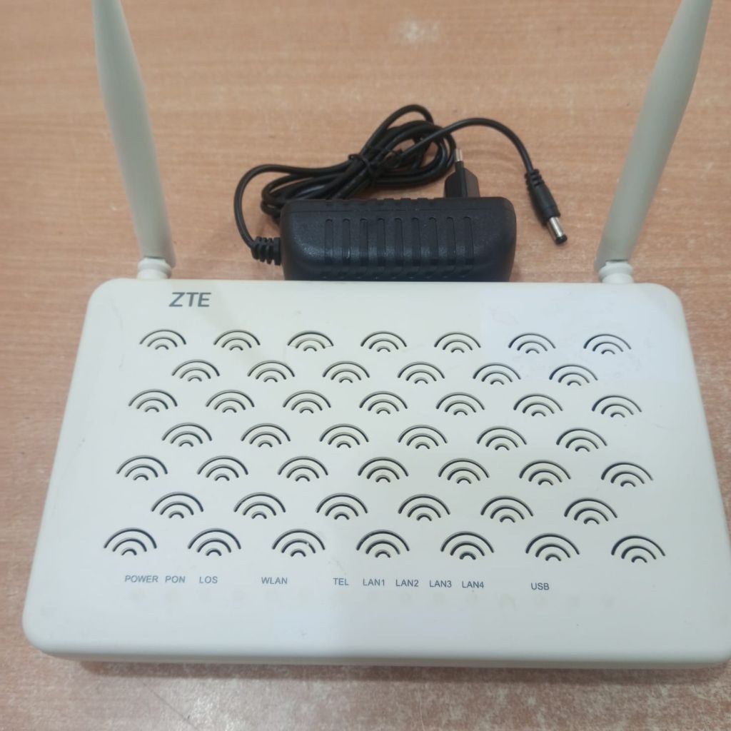 EPON ONT ZTE F460 SUPPORT EPON OLT + ADAPTOR
