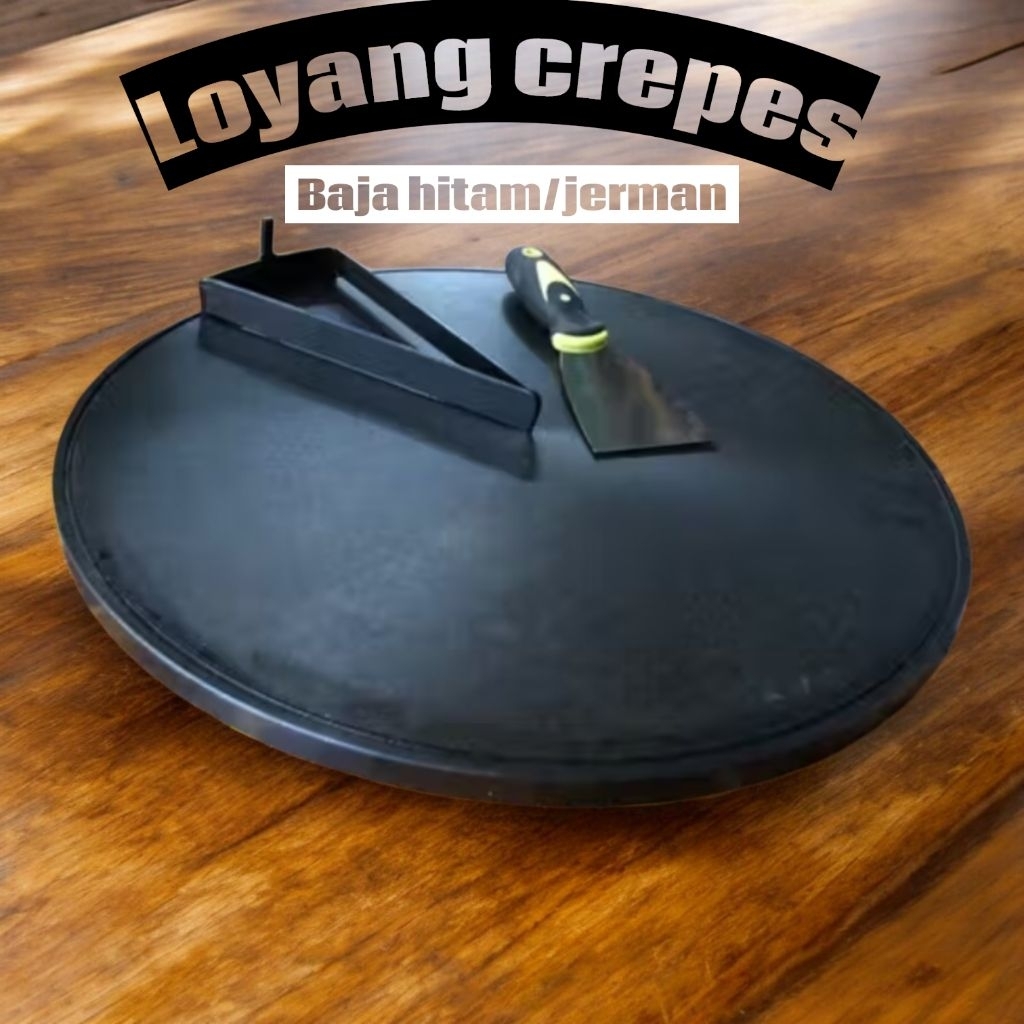 loyang crepes baja hitam/jerman anti lengket