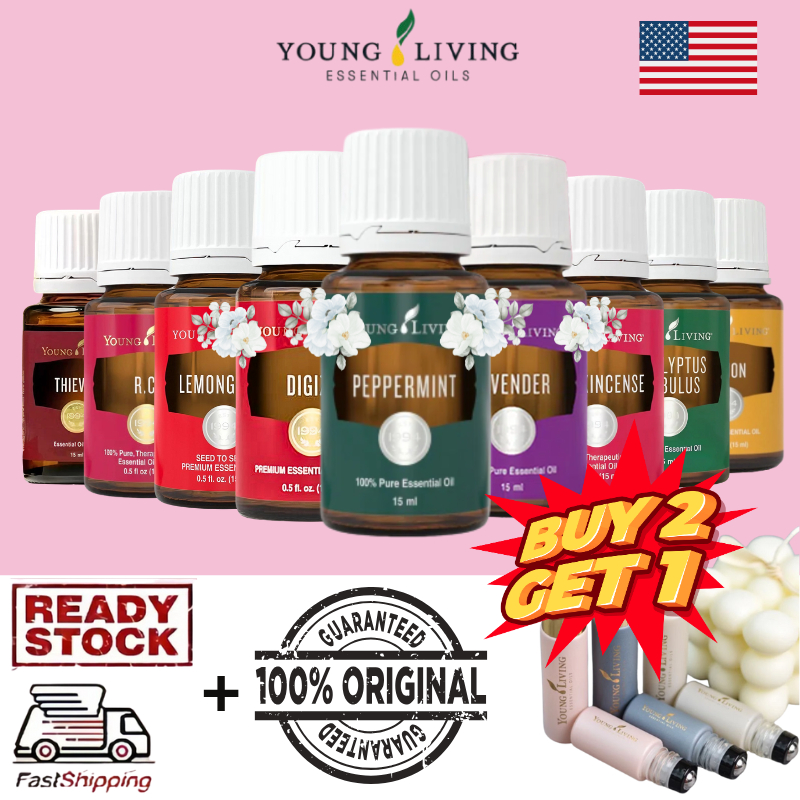 Young Living Essential Oil 15ml YL Lavender RC Peppermint THIEVES DIGIZE LEMON ORANGE CEDARWOOD LEMO