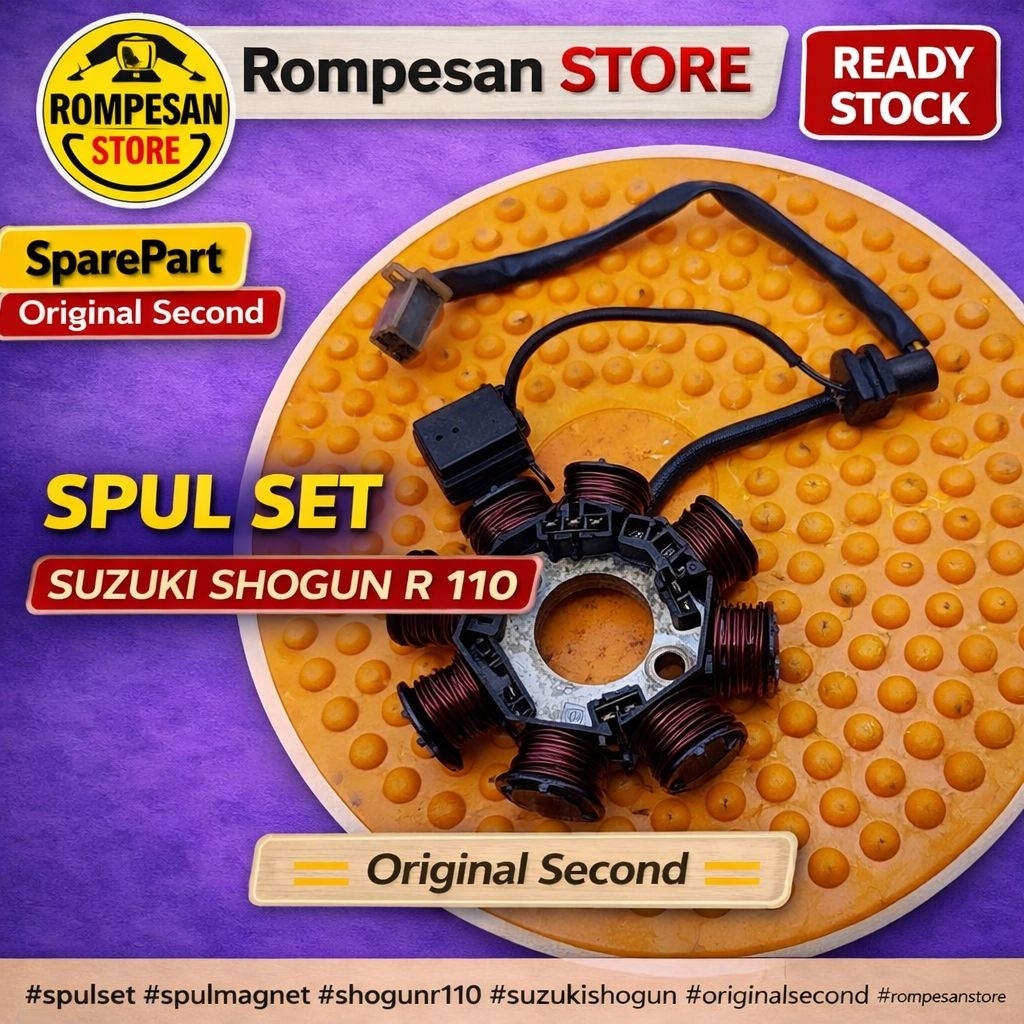 Spul Set Suzuki Shogun R 110 Original Second - Spul Magnet Shogun R 110 Karbu