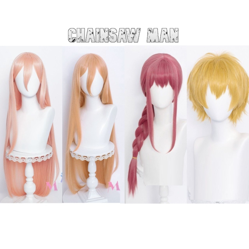 WIG / RAMBUT PALSU COSPLAY YWAILISI ALICE ANIME CHAINSAWMAN CHAINSAW MAN POWER DENJI MAKIMA