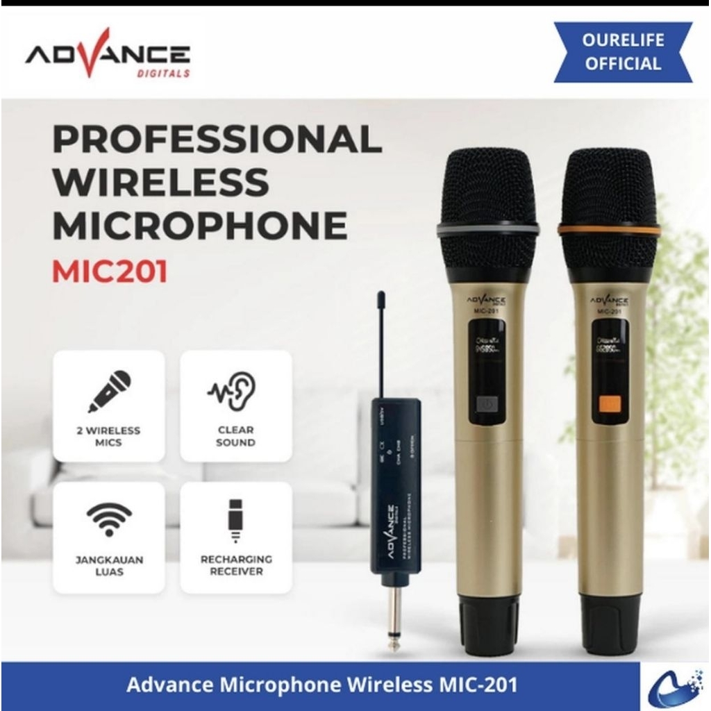Wireless Mic Advance MIC 201