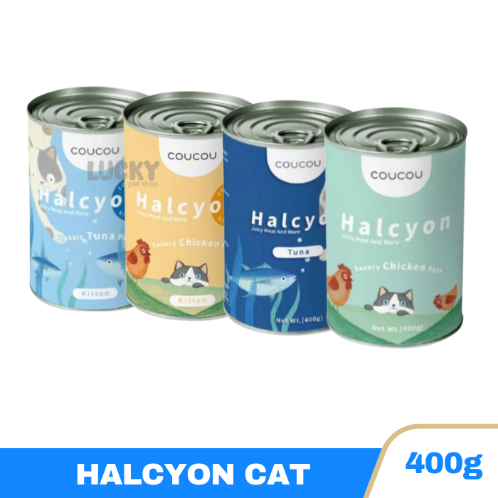 COUCOU Wet Food Kaleng Kucing Halcyon Series - 400GR