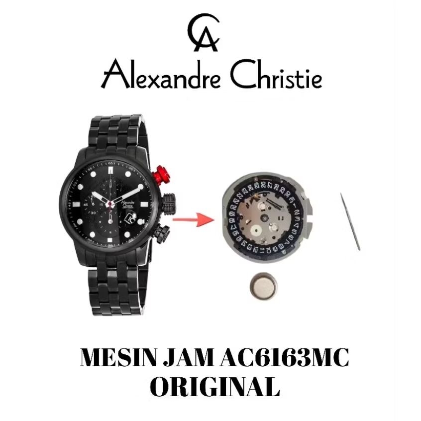 Mesin Jam Alexandre Christie Original AC6163MC
