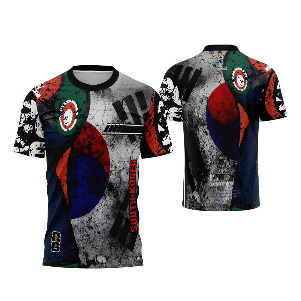 Jersey Suporter  Korea Utara - Baju Kaos Jersey Korea Utara Piala Dunia 2026 Fullprint