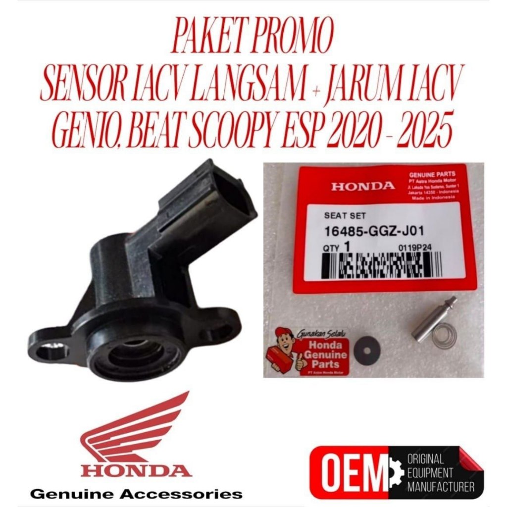 PAKET PROMO SENSOR IACV - JARUM IACV GENIO, BEAT SCOOPY ESP 2020 - 2025