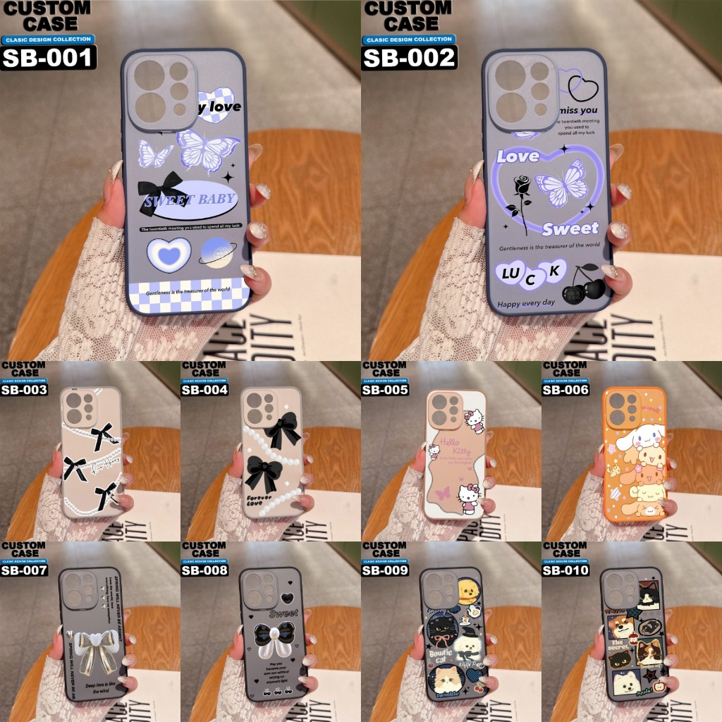 Case motif gambar kode SB 001-010 •Realme C61 New 2024 •Realme C55 New 2023 •Realme C53 •Realme C51 
