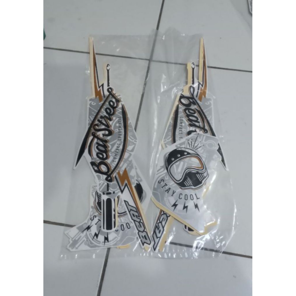STRIPING STICKER BEAT STREET ESP TAHUN 2018 PUTIH ORIGINAL