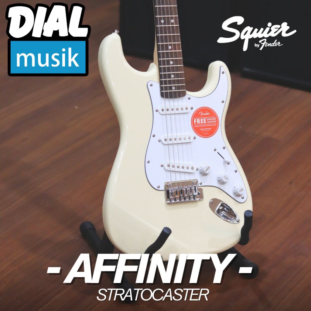 Squier FSR Affinity Stratocaster Electric Guitar - Laurel FB - Gitar Elektrik Squier FSR Affinity St