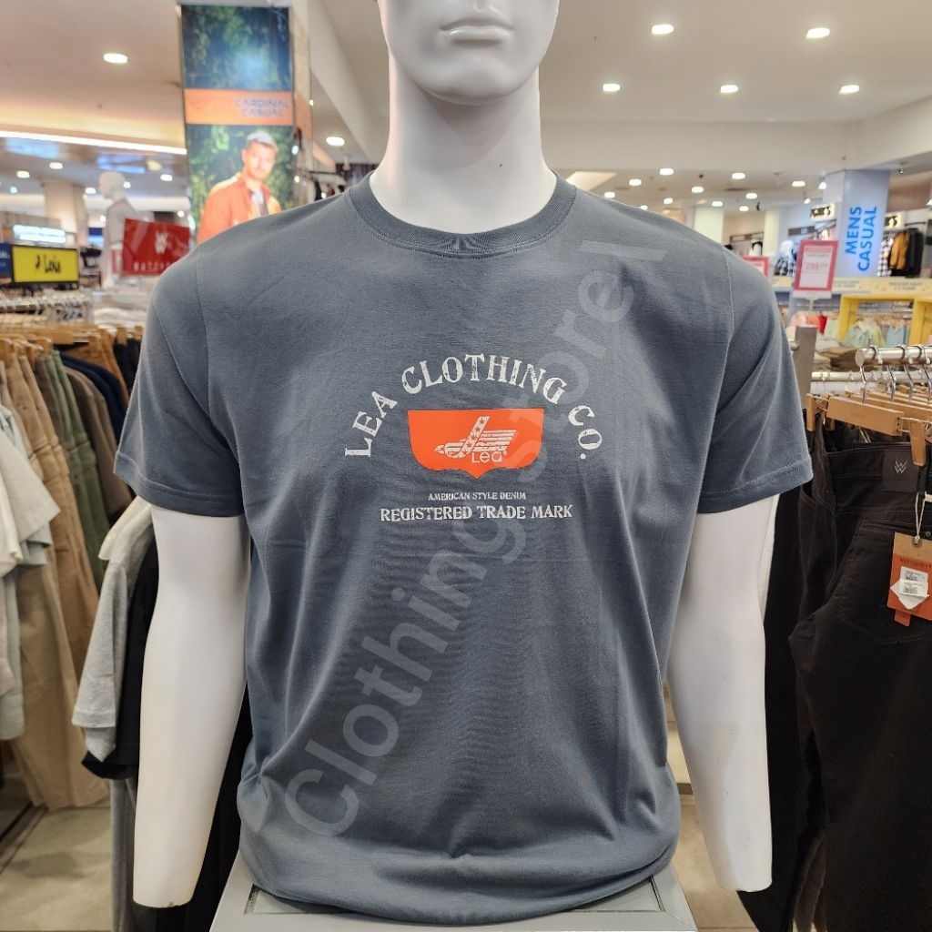 LEA ORIGINAL kaos pria lengan pendek abu 231.02.HG.81