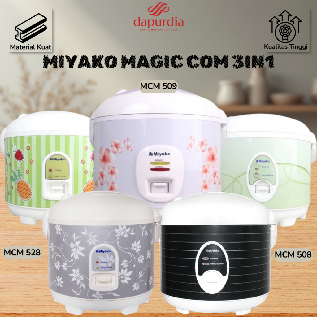 MIYAKO Magic Com 3 In 1 Kapasitas 1.8 Liter