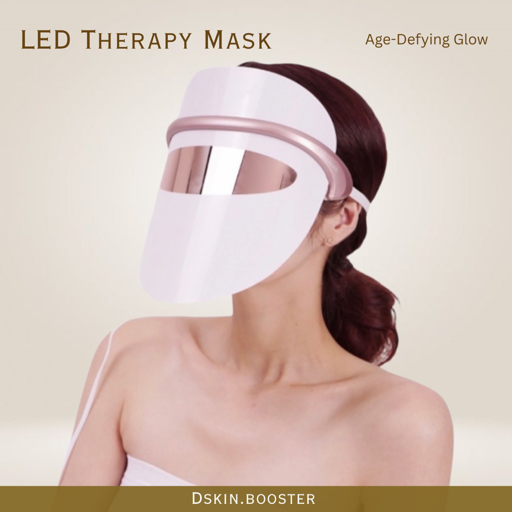 Dskinbooster LED THERAPY MASK- Masker Wajah LED Photon Therapy 7 warna untuk meremajakan kulit
